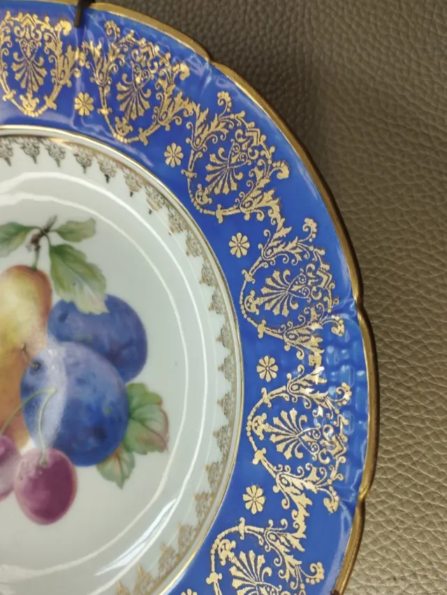 Plato Limoges porcelana 24cm frutas