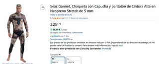 A ESTRENAR Traje Neopreno Seac Gannet 5.0 Talla M