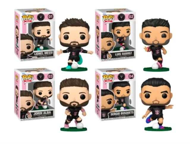 Funko Pop! Inter Miami CF (Messi, Suárez, Alba, Bu