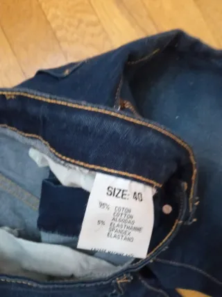 Pantalón vaquero mujer azul