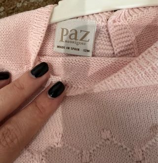 Set di abbigliamento Paz Rodríguez rosa e bianco per neonati