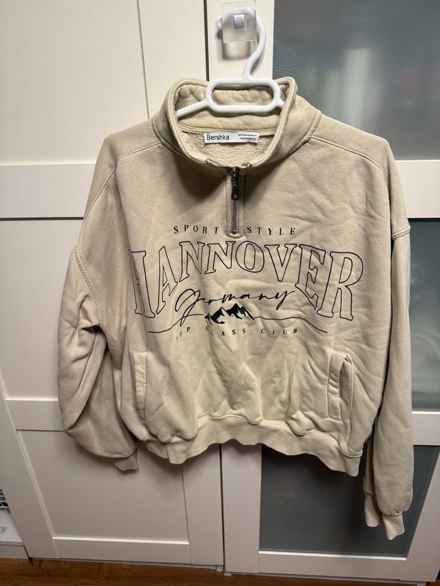 Sudadera Bershka Beige Talla XS