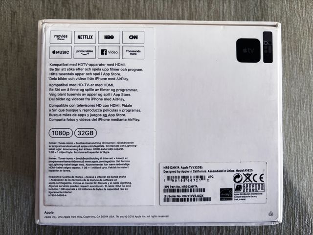 Apple TV HD 1080 32Gb 4ª Generación