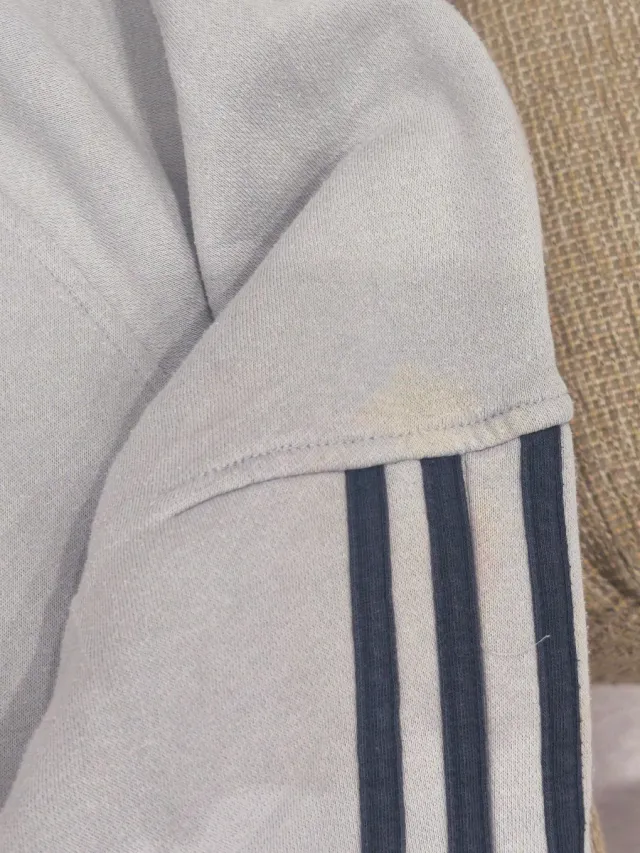 Felpa Adidas Vintage Y2K Grigia e Rossa