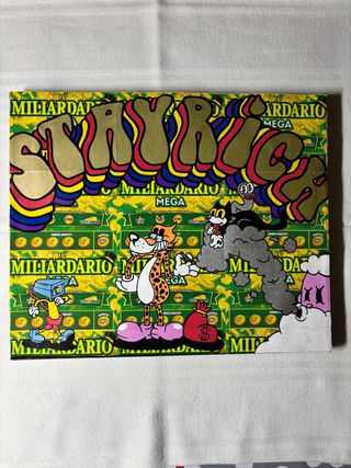 Tela dipinta a mano Stay Rich