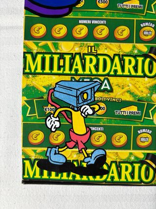 Tela dipinta a mano Stay Rich