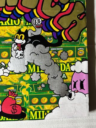 Tela dipinta a mano Stay Rich