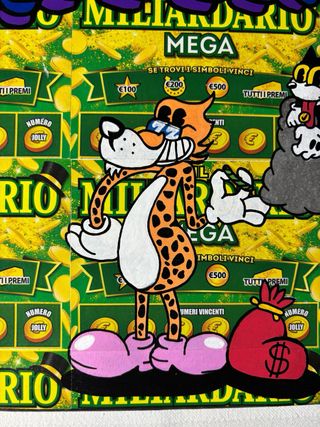 Tela dipinta a mano Stay Rich