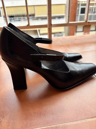 Zapatos Lottusse Negros Tacón