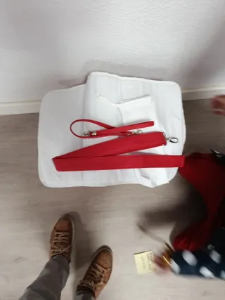 Bolso para bebé rojocon cambiador