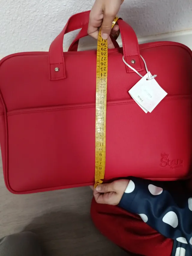 Bolso para bebé rojocon cambiador