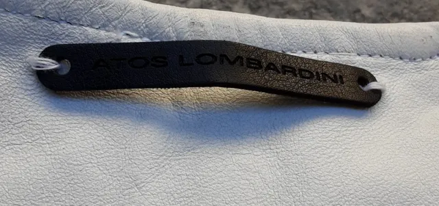 Giacca pelle Atos Lombardini bianca