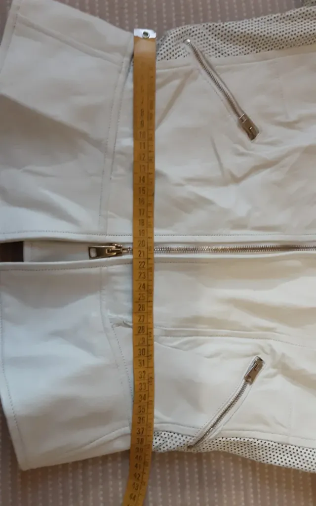 Giacca pelle Atos Lombardini bianca