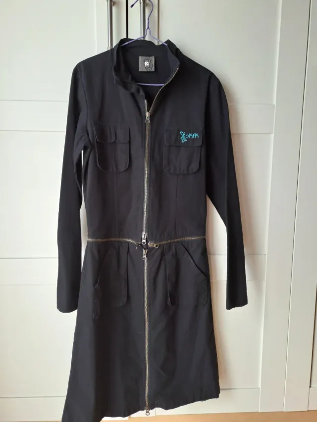 Vestido Skunkfunk Negro Cremallera