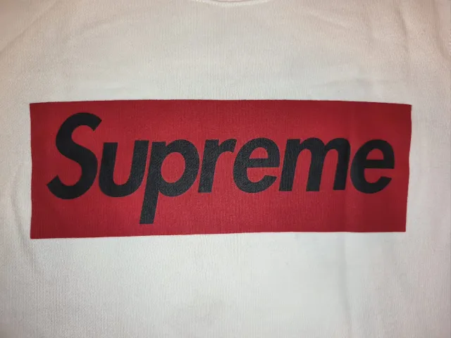 Sudadera Supreme Blanca