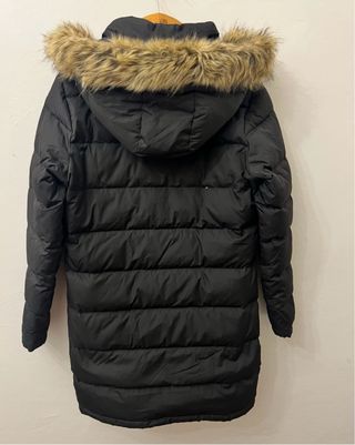 Piumino Vertical Nero con Cappuccio Donna