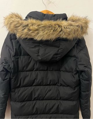 Piumino Vertical Nero con Cappuccio Donna