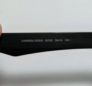 Gafas Carrera Negras Talla 58 Unisex