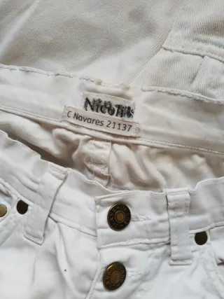 Conjunto Chaqueta y Pantalón Vaquero Blanco