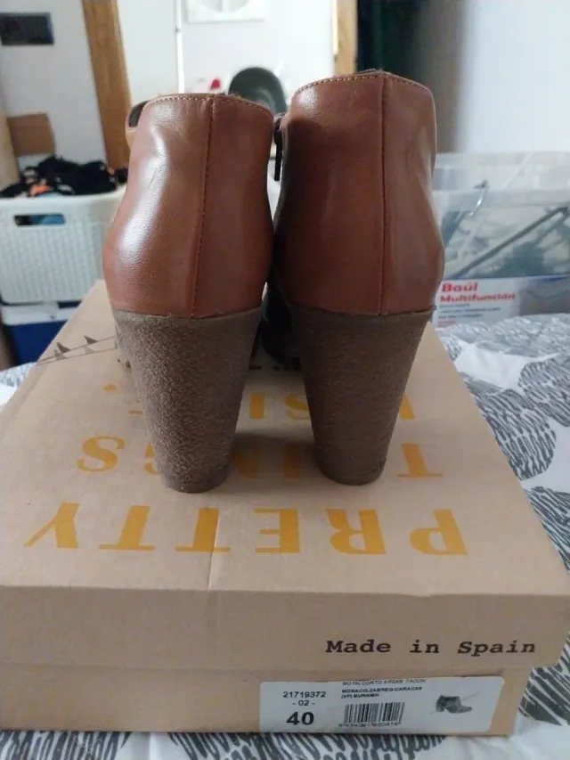 Botín piel señora multicolor