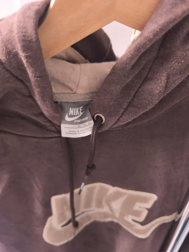 Felpa Nike Vintage Y2K Marrone Beige