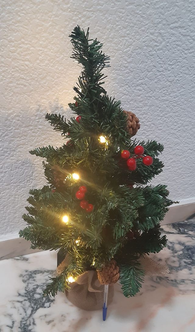 OF SABADO Coqueto Árbol navidad artificial con luz