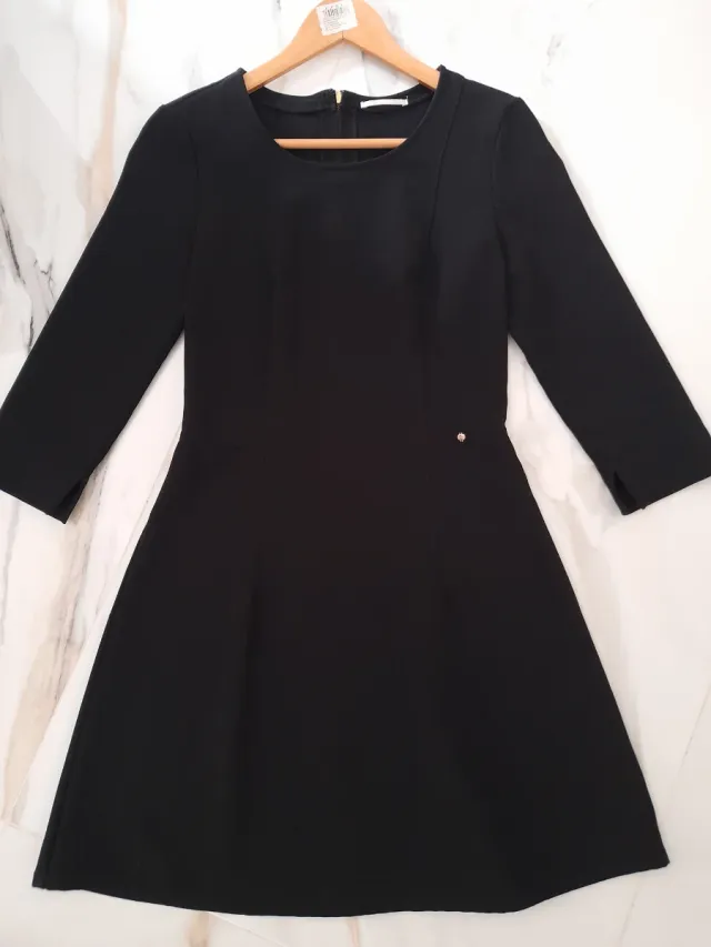 Vestido negro midi Gas