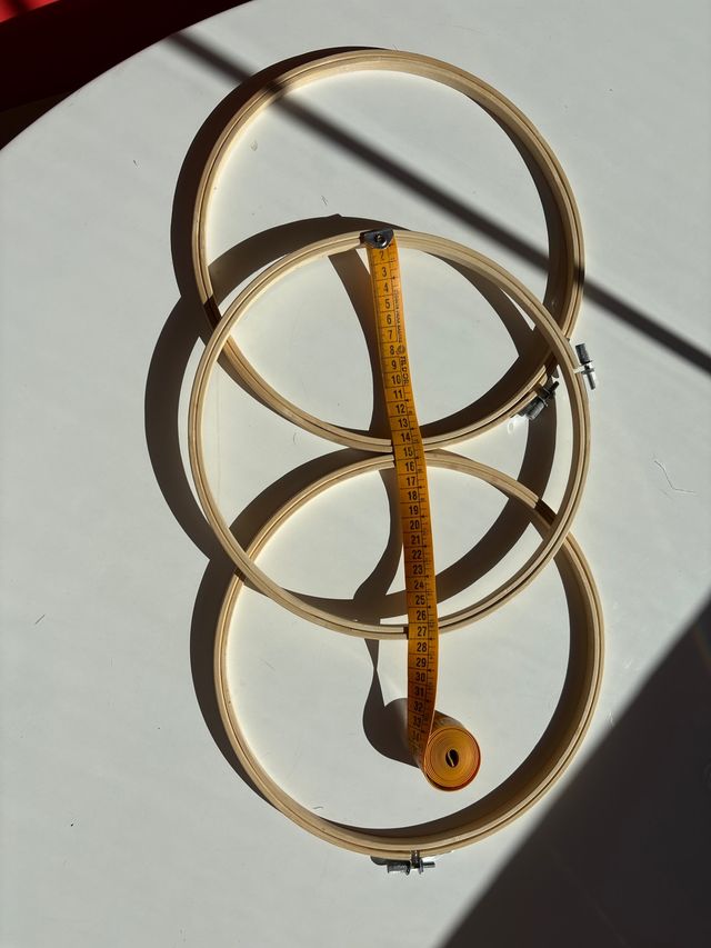 3 Bastidores de Bordar 27cm