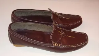 Mocasines de piel para mujer