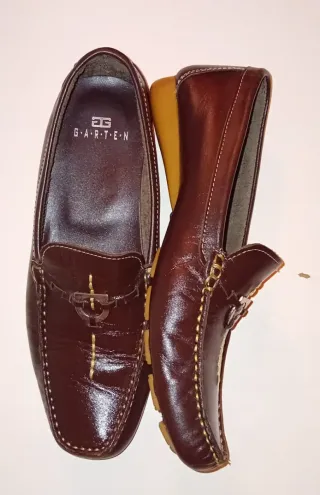 Mocasines de piel para mujer