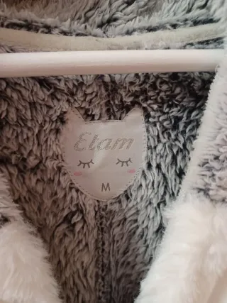 Mono pijama entero mujer gris y blanco