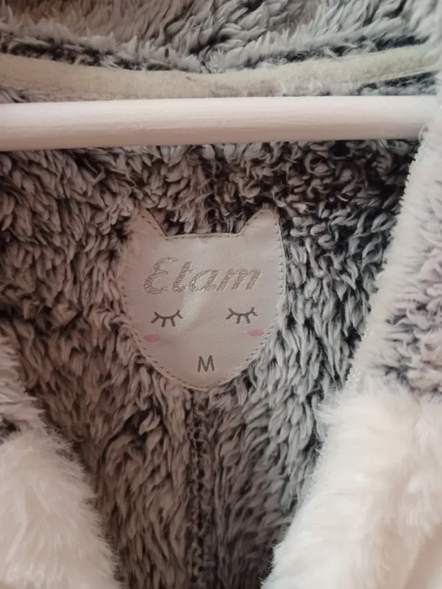 Mono pijama entero mujer gris y blanco