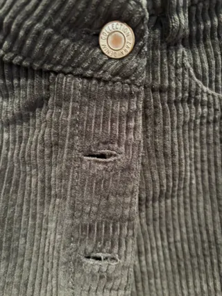 Pantalón corto pana marrón