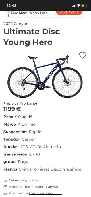 Canyon Ultimate Disc Young Hero 2022