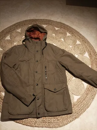 Cazadora Mango Talla L Verde Oliva