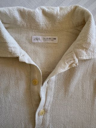 Camisa Zara Lino Talla 11/12