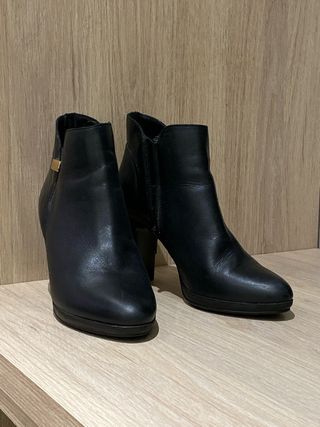 Botines tacón negros mujer talla 38