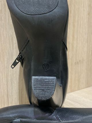 Botines tacón negros mujer talla 38