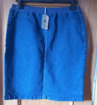 Falda vaquera azul Talla 42