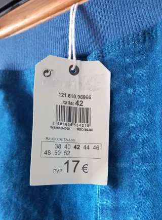 Falda vaquera azul Talla 42