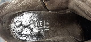 Botines Plumers. Tacón cuña. Piel Ante Azul. T-39