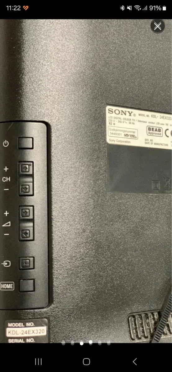 TV Sony Bravia 24", LED