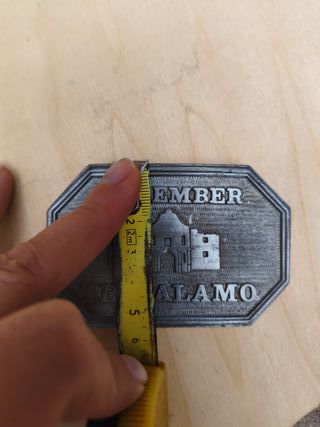 Hebilla de cinturón Remember the Alamo