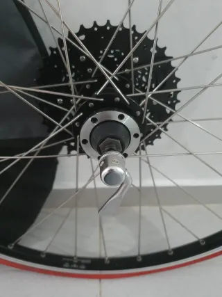 Rueda trasera bici carretera 26'' + funda