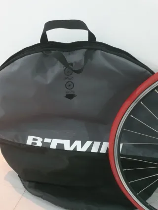 Rueda trasera bici carretera 26'' + funda