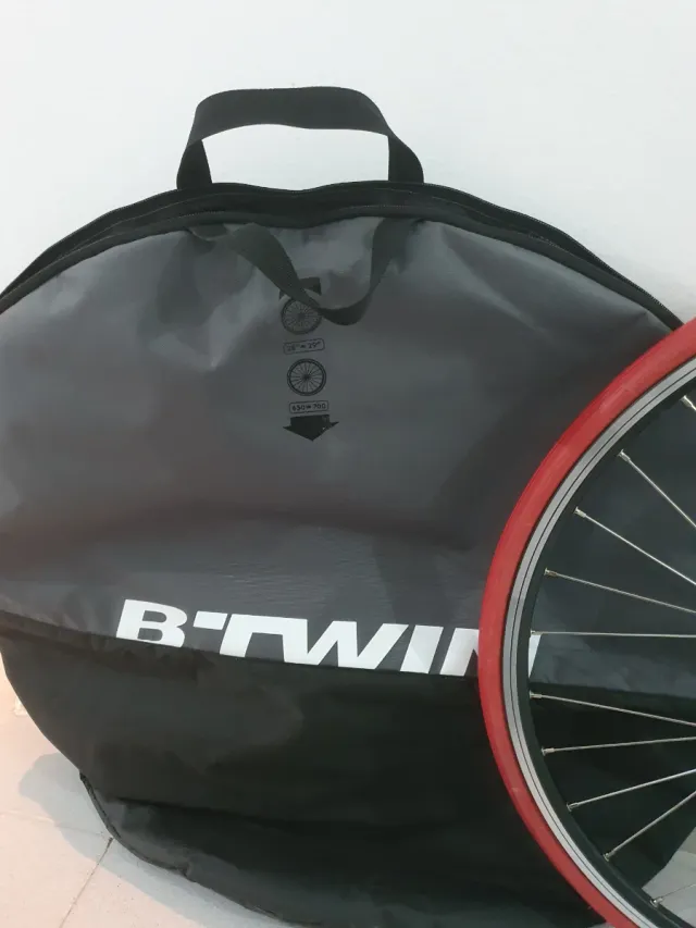 Rueda trasera bici carretera 26'' + funda