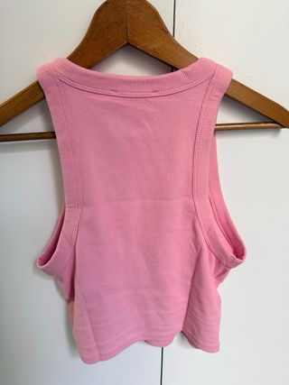 Camiseta Bershka Rosa Talla L