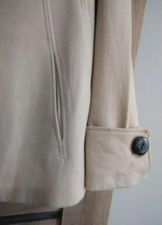 Abrigo Zara Beige Talla L