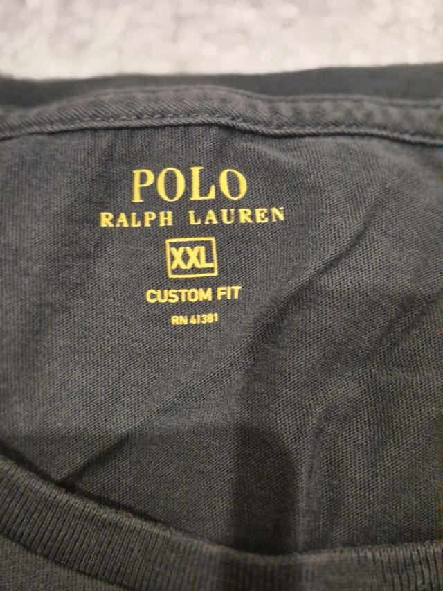 Polo Ralph Lauren Camiseta XXL Custom Fit Negra
