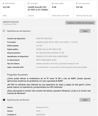 PC Gaming MSI con RGB